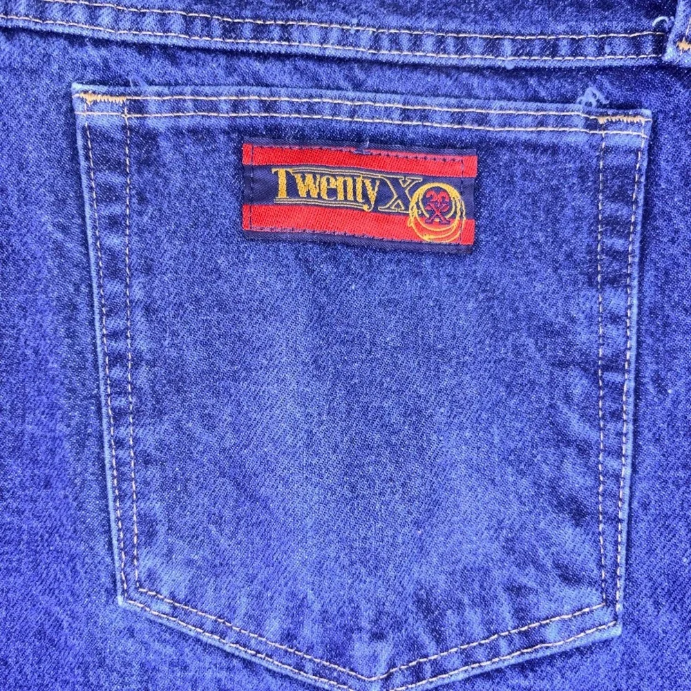 Wrangler Twenty X Jeans Mens 40x30 Style 22 Relaxed Fit Straight Leg Denim Blue